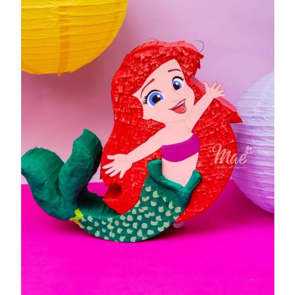 Piñata Ariel - La Sirenita - Mae Detallitos que Ilusionan