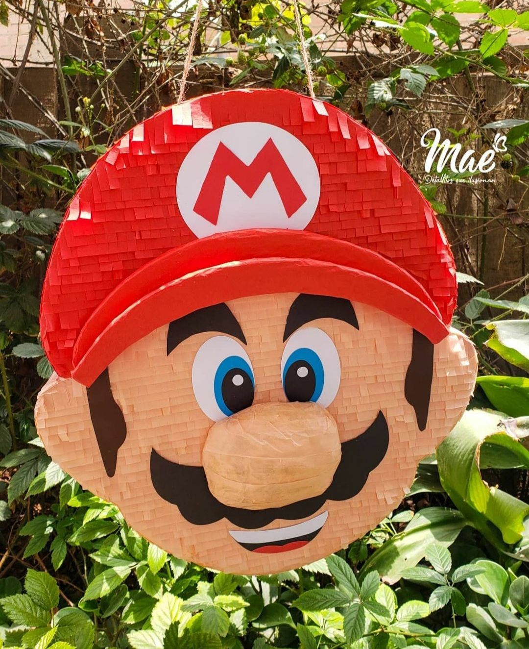 Minipiñata Mario Bros - Cabeza Mario - Mae Detallitos que Ilusionan